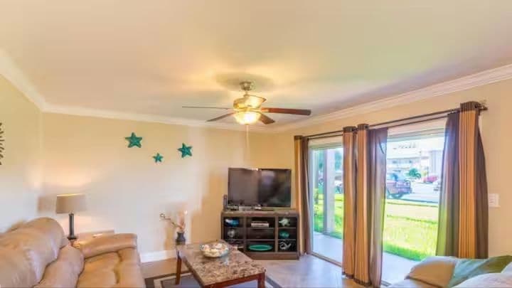Cozy 2BR Ground Floor Condo Near Patrick SFB with Beach Access